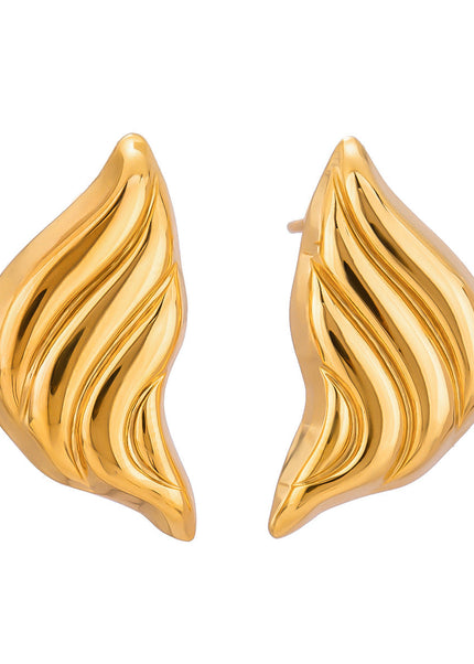 Jieding stainless steel earrings, European and American jewelry, cross-border earrings, high-end ins, earrings, electroplated titanium steel drop earrings