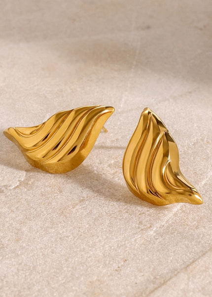 Jieding stainless steel earrings, European and American jewelry, cross-border earrings, high-end ins, earrings, electroplated titanium steel drop earrings