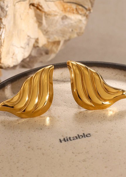 Jieding stainless steel earrings, European and American jewelry, cross-border earrings, high-end ins, earrings, electroplated titanium steel drop earrings