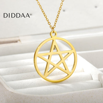 Dessus Pendant Necklace | Gold Satanic Star Chain - Necklaces