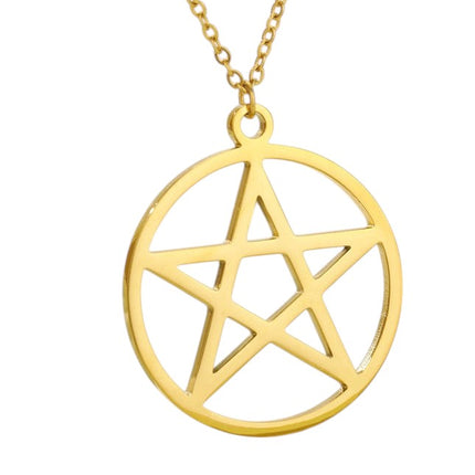 Dessus Pendant Necklace | Gold Satanic Star Chain