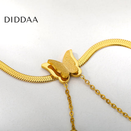 Entrage Bracelet | Gold Butterfly Womens Jewelry Braceler - Gold - Bracelets