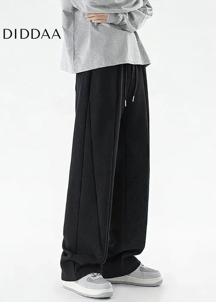 Gray Heavy Duty Flared Sweatpants for Men Casual Wear - Black / S - Unisex Sweatpants