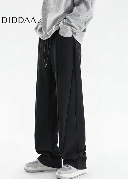 Gray Heavy Duty Flared Sweatpants for Men Casual Wear - Unisex Sweatpants