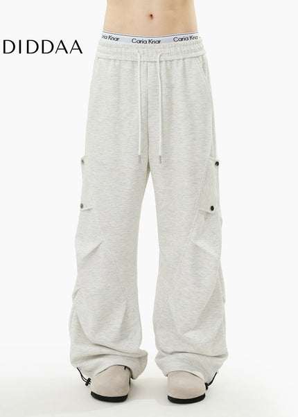 Gray Loose Fit Casual Sweatpants for Men and Women - Unisex Sweatpants