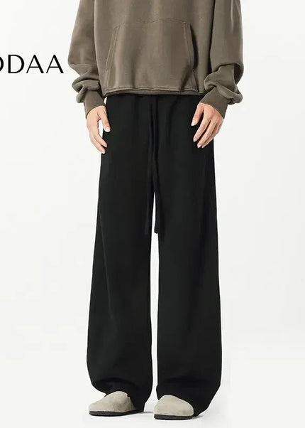 Gray Loose Fit Casual Wide Leg Men’s Sweatpants 9W629 - M / Black - Unisex Sweatpants