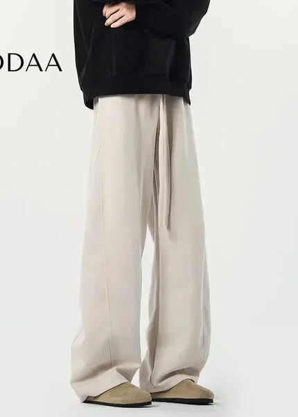 Gray Loose Fit Casual Wide Leg Men’s Sweatpants 9W629 - S / Khaki - Unisex Sweatpants