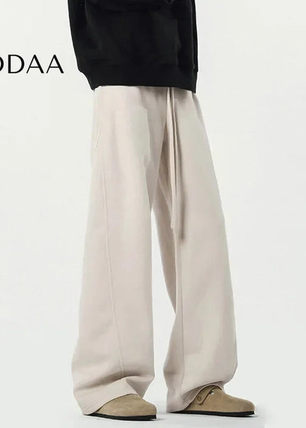 Gray Loose Fit Casual Wide Leg Men’s Sweatpants 9W629 - Unisex Sweatpants