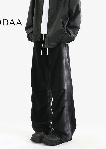 Gray Loose Fit Plus Size Sweatpants for Men and Women - S / Black - Unisex Sweatpants