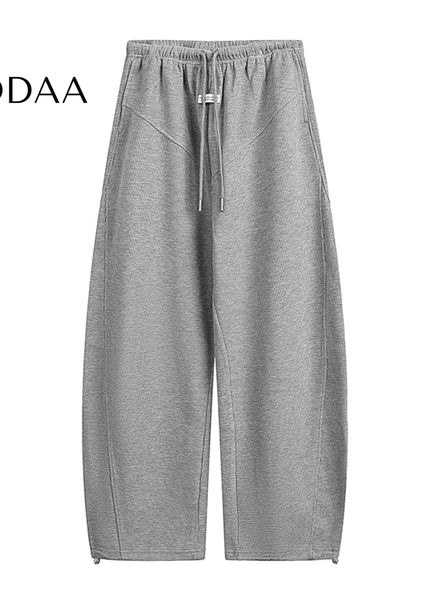 Gray Loose Fit Wide-Leg Sweatpants for Men and Women - M / Grey - Unisex Sweatpants