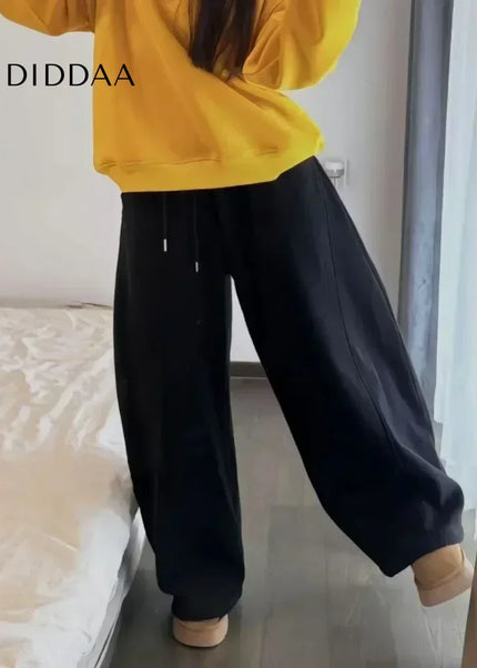 Gray Thick Vintage Baggy Sweatpants for Women - Unisex Sweatpants