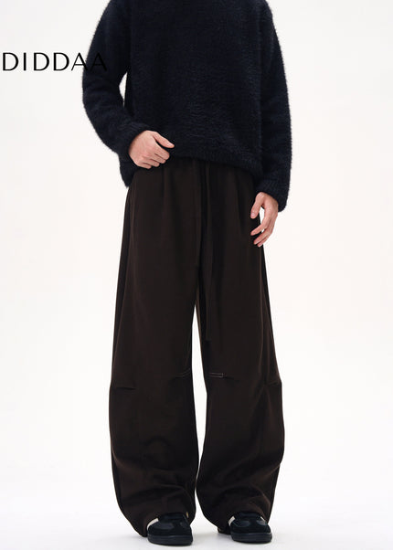 Gray Thickened Tweed Scimitar Sweatpants for Men and Women - Unisex Sweatpants