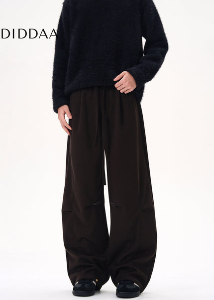 Gray Thickened Tweed Scimitar Sweatpants for Men and Women - Unisex Sweatpants