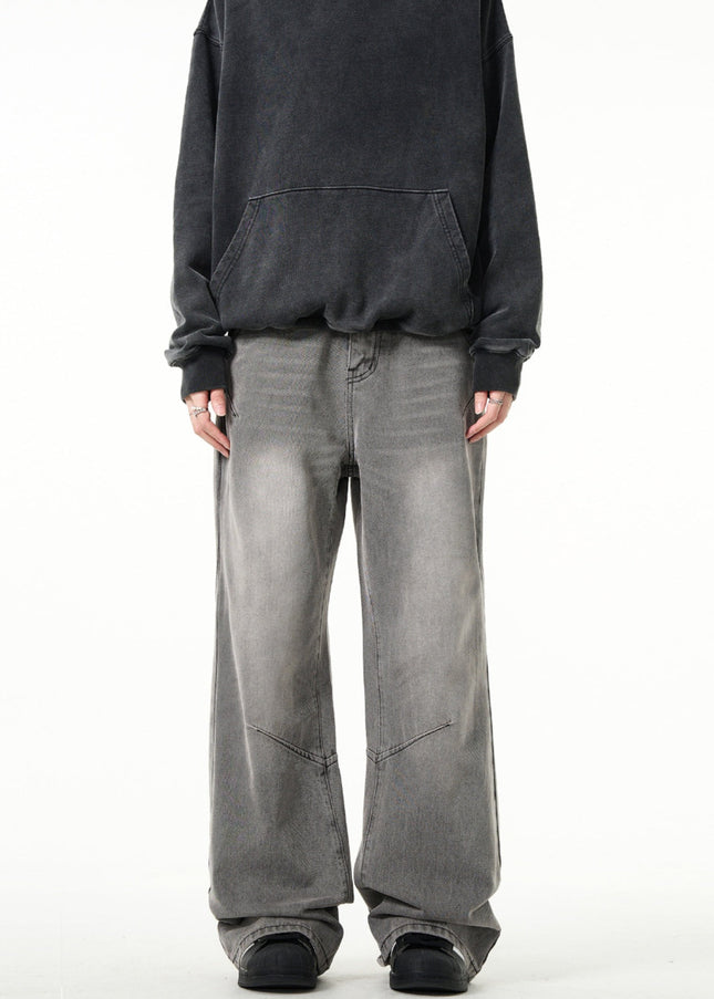 Grey Deconstructed Bootcut Jeans for Men and Women - Men’s Jeans