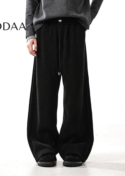 Grey Fleece Padded Men’s Casual Sweatpants - S / Black - Unisex Sweatpants