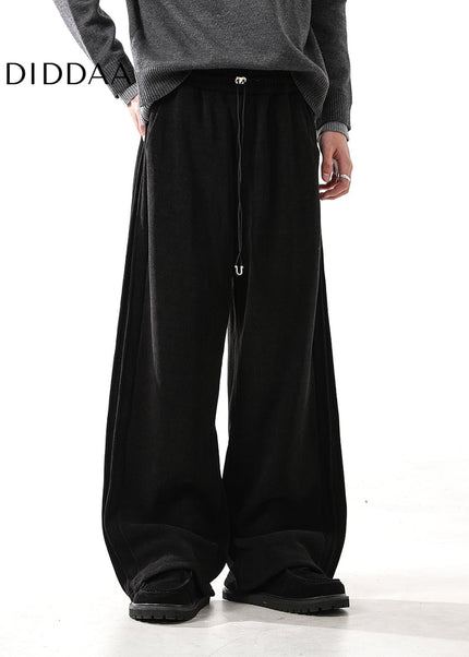 Grey Fleece Padded Men’s Casual Sweatpants - Unisex Sweatpants