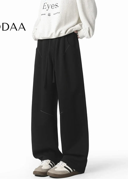 Grey Heavyweight Graphic Joggers Pants for Men - Black / M - Unisex Sweatpants