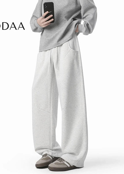 Grey Heavyweight Graphic Joggers Pants for Men - Grey / M - Unisex Sweatpants