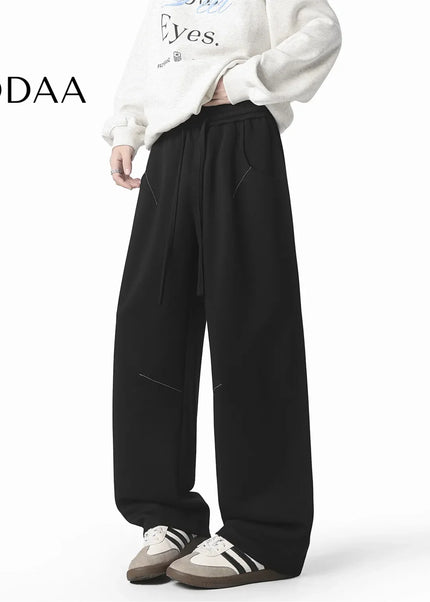 Grey Heavyweight Graphic Joggers Pants for Men - Unisex Sweatpants