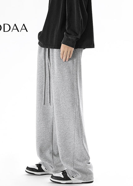 Grey Loose Fit Casual Sweatpants for Men - M / Grey - Unisex Sweatpants