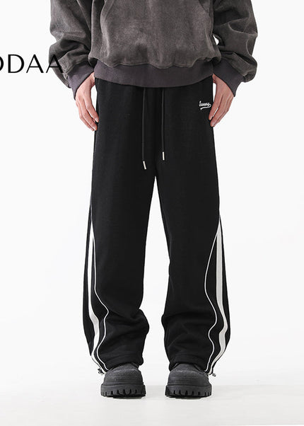 Grey Loose Fit Casual Sweatpants for Men - S / Black - Unisex Sweatpants
