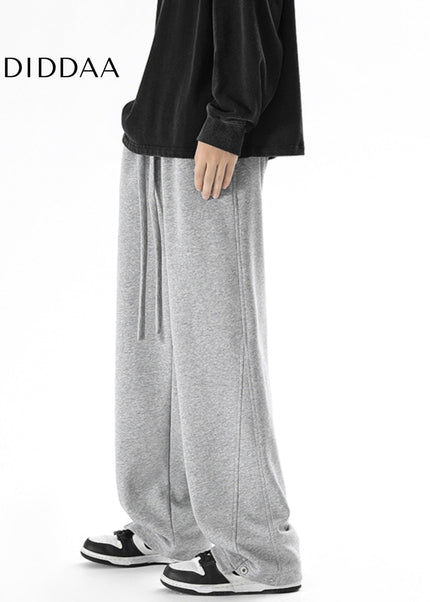 Grey Loose Fit Casual Sweatpants for Men - Unisex Sweatpants