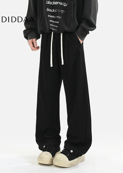 Grey Loose Fit Cotton Sweatpants for Men - Unisex Sweatpants