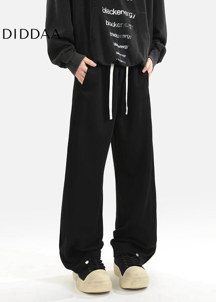 Grey Loose Fit Cotton Sweatpants for Men - Unisex Sweatpants