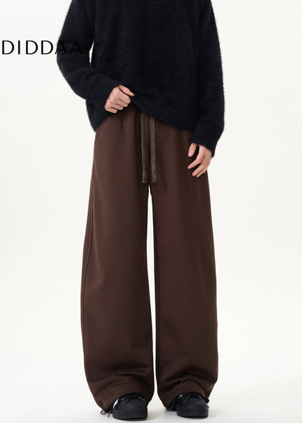 Grey Loose Fit Fleece Commuter Sweatpants Unisex - Unisex Sweatpants