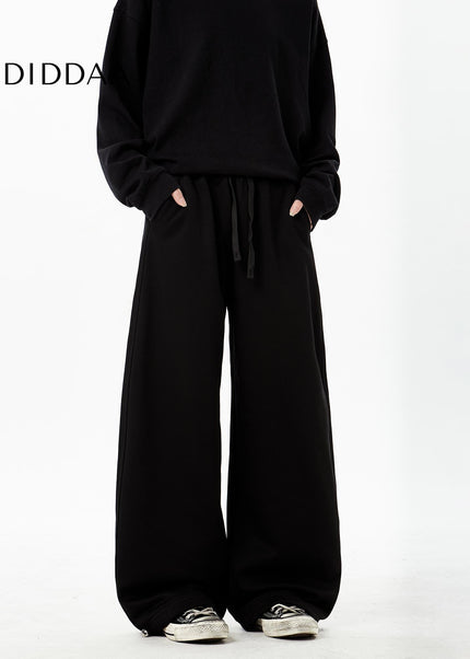 Grey Loose Fit Fleece Sweatpants for Couples - Unisex Sweatpants