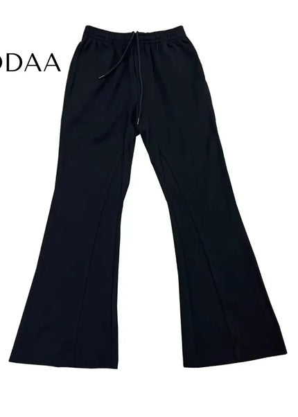 Grey Loose Fit Micro Flared Men’s Pants for Autumn/Winter - Unisex Sweatpants