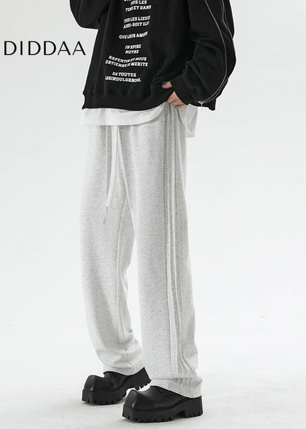 Grey Loose Fit Plus Size Sweatpants for Men - Unisex Sweatpants