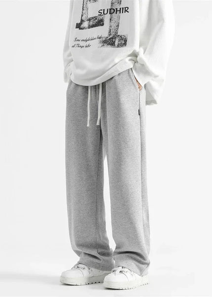 Grey Oversized Baggy Motion Pants for Men - Unisex Sweatpants