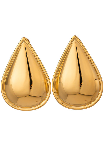 Jieding European and American jewelry, cross-border stainless steel drop earrings, high-quality ins earrings, titanium steel electroplating color-retaining earrings