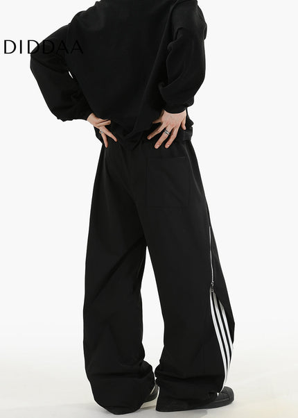 Khaki Loose Fit Casual Trousers for Men Spring Fashion - Unisex Sweatpants