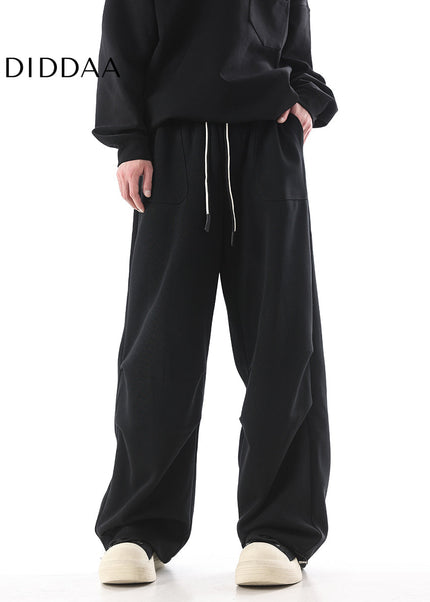 Khaki Loose Fit Paratrooper Pants for Men - Unisex Sweatpants