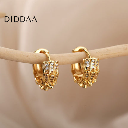 Libido Earrings | Gold Silver Zirconia Statement Hoop Earrings - Earrings