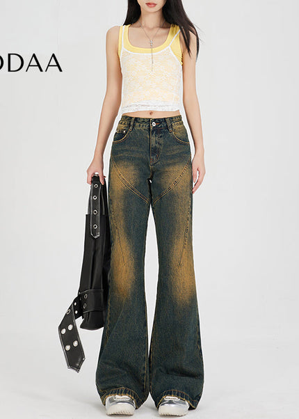 Light Blue Distressed Retro Bootcut Jeans Women - XS / Vintage Blue - Women’s Jeans