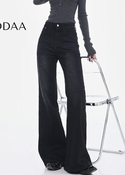 Black Stretch High Waist Bootcut Jeans for Women - S / Black - Women’s Jeans