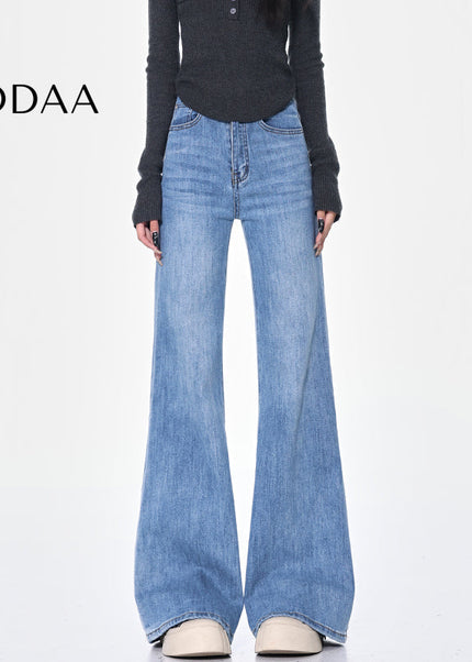 Black Stretch High Waist Bootcut Jeans for Women - S / Light Blue - Women’s Jeans