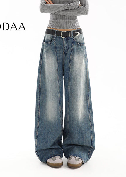 Light Blue High Waist Straight Jeans Women’s Spring 2025 - S / Mid Blue - Women’s Jeans