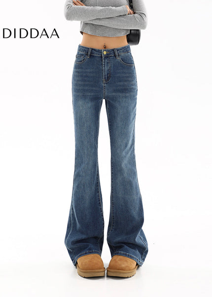 Light Blue High-Waisted Slim Bootcut Jeans Women’s 2025 - Women’s Jeans