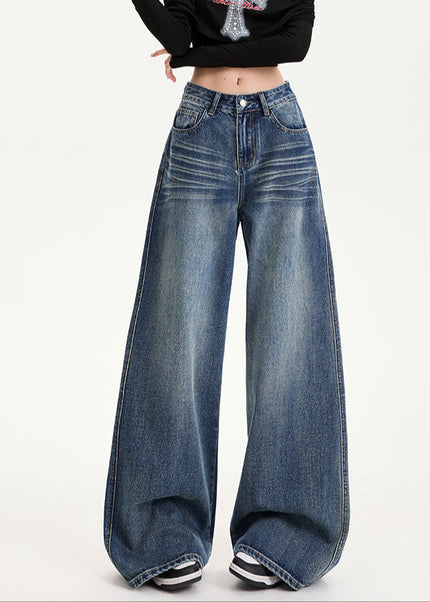 Light Blue High-Waisted Wide-Leg Jeans for Women - Women’s Jeans