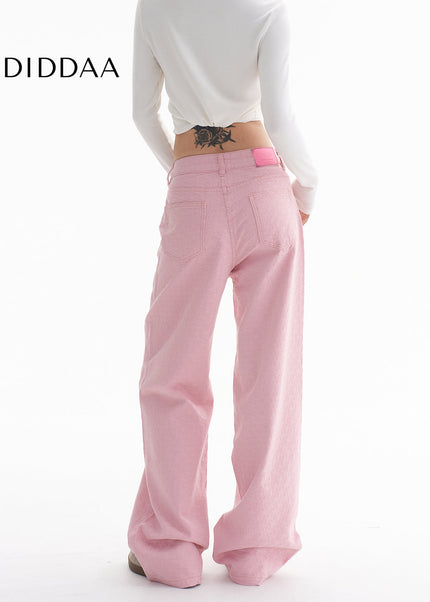 Light Blue Loose Fit Wide-Leg AGUA American Straight Jeans - Women’s Jeans