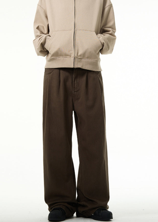 Light Blue Loose Fit Wide Leg Jeans for Men and Women - Men’s Jeans