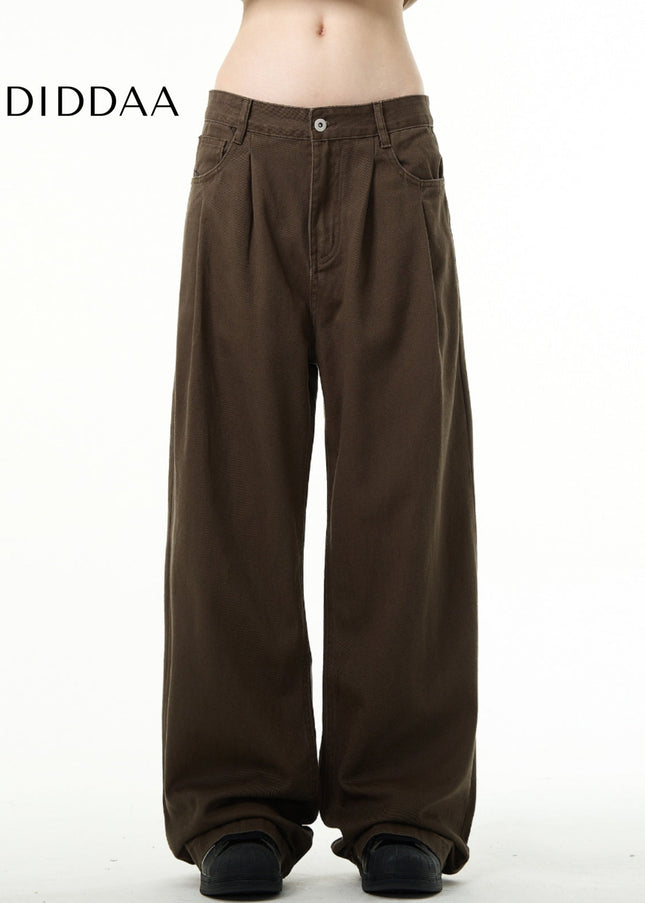 Light Blue Loose Fit Wide Leg Jeans for Men and Women - Men’s Jeans