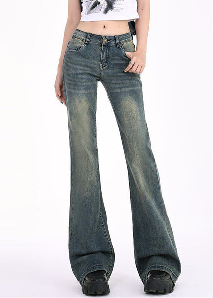 Light Blue Low-Waisted Bootcut Jeans for Women 2025 - Women’s Jeans