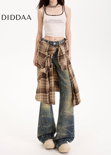 Light Blue Low-Waisted Bootcut Jeans for Women - Women’s Jeans