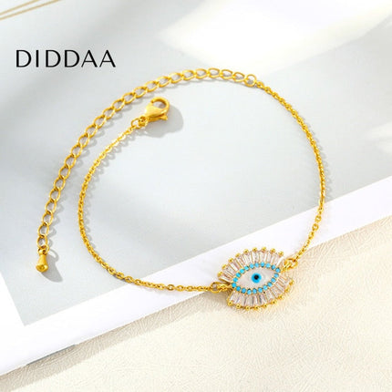 Marche Bracelet | Gold Silver Evil Eye Zirconia Braceler - Bracelets