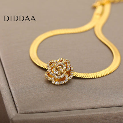 Montrer Bracelet | Gold Rose Zirconia Bracelet - Gold - Bracelets